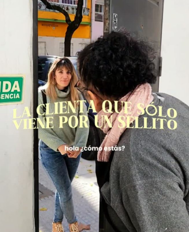 Reel: la clienta que solo viene por un sellito