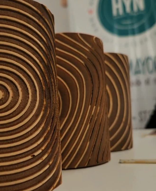 Reel: piezas de madera caladas de HYN Corte Láser